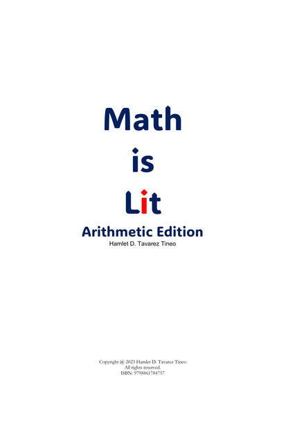 Math is Lit: Arithmetic Edition